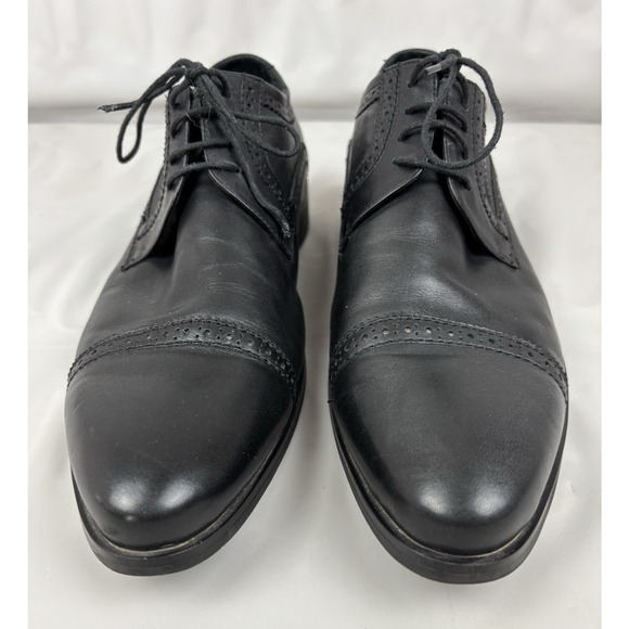 Bruno Verri Lace-up Dress Shoes Men\'s US 10.5-11/EU 44 Black Leather Oxford main image 14